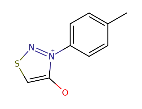 Molecular Structure of 21988-82-9 (4-hydroxy-3-(4-methylphenyl)-1,2,3-thiadiazol-3-ium)