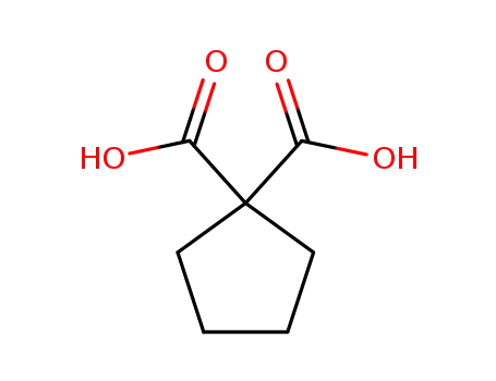 Molecular Structure of 5802-65-3 (CYCLOPENTANE-1,1-DICARBOXYLIC ACID)