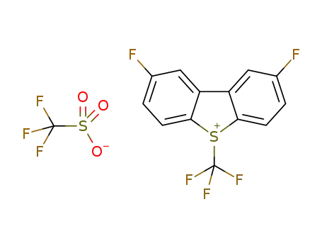 2,8-difluoro-5-(trifluoromethyl)-5H-dibenzo[b,d]thiophen-5-ium trifluoromethanesulfonate