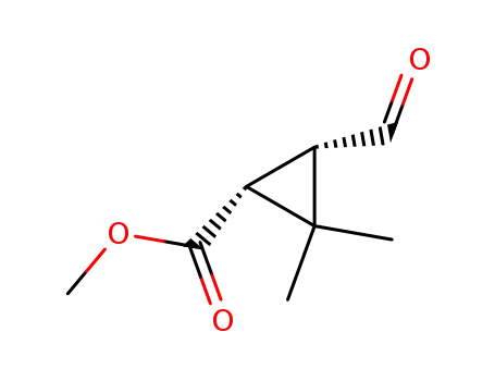 Molecular Structure of 41301-44-4 (Methyl trans-3-formyl-2,2-dimethylcyclopropanecarboxylate)