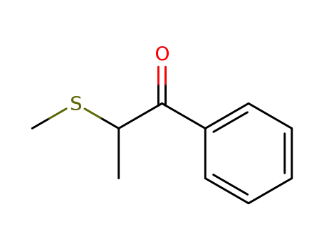 Molecular Structure of 14236-72-7 (1-Propanone, 2-(methylthio)-1-phenyl-)