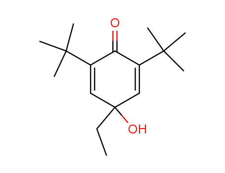 Molecular Structure of 56207-20-6 (4-ethyl-2,6-di-tert-butyl-4-hydroxy-2,5-cyclohexadienone)