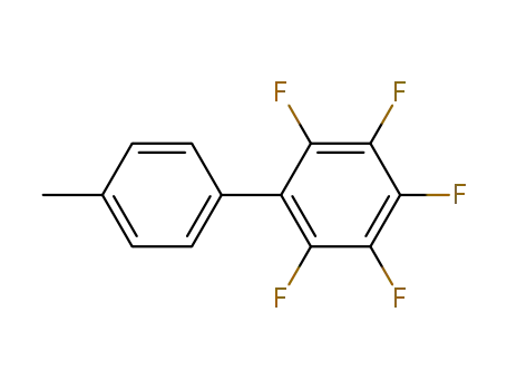Molecular Structure of 14621-04-6 (1,1'-Biphenyl, 2,3,4,5,6-pentafluoro-4'-methyl-)