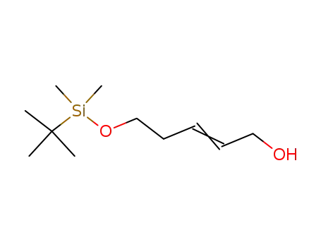 Molecular Structure of 377778-93-3 (2-Penten-1-ol, 5-[[(1,1-dimethylethyl)dimethylsilyl]oxy]-)