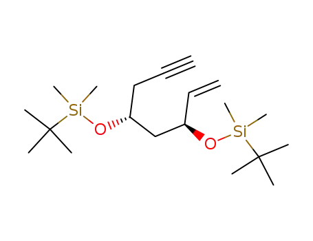 Molecular Structure of 161055-41-0 (4,8-Dioxa-3,9-disilaundecane,
5-ethenyl-2,2,3,3,9,9,10,10-octamethyl-7-(2-propynyl)-, (5S,7R)-)
