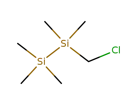 Molecular Structure of 5181-46-4 (Disilane, (chloromethyl)pentamethyl-)