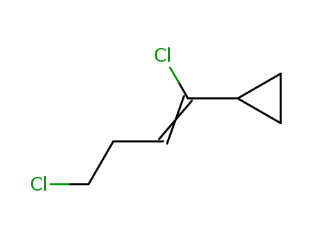 Molecular Structure of 86310-12-5 (1-cyclopropyl-1,4-dichloro-1-butene)