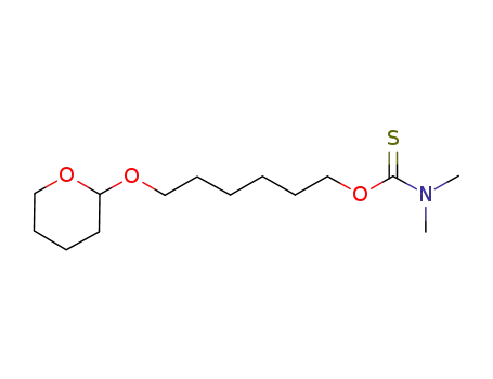 Molecular Structure of 1110667-75-8 (O-6-(tetrahydro-2H-pyran-2-yloxy)hexyl dimethylcarbamothioate)