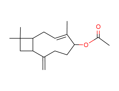 Bicyclo[7.2.0]undec-3-en-5-ol,4,11,11-trimethyl-8-methylene-, 5-acetate, (1R,3E,5R,9S)-(32214-91-8)