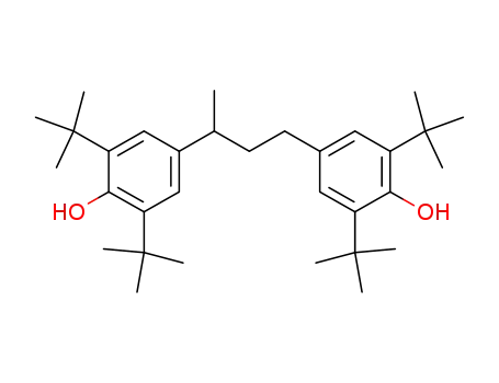 Molecular Structure of 718624-10-3 (1,3-bis(3,5-di-tert-butyl-4-hydroxyphenyl)butane)