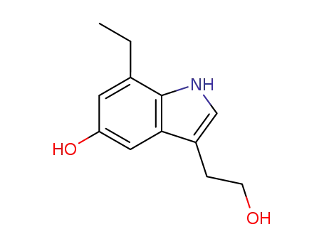 Molecular Structure of 114720-06-8 (7-ethyl-5-hydroxytryptophol)