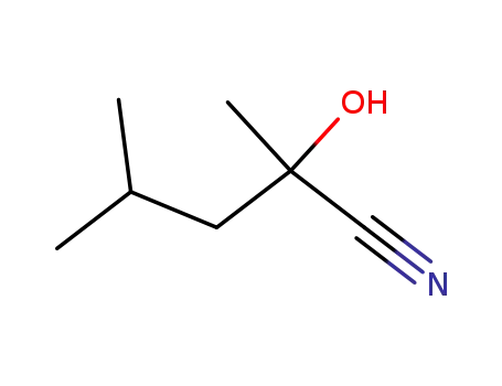 Molecular Structure of 4131-68-4 (2-hydroxy-2,4-dimethylvaleronitrile)