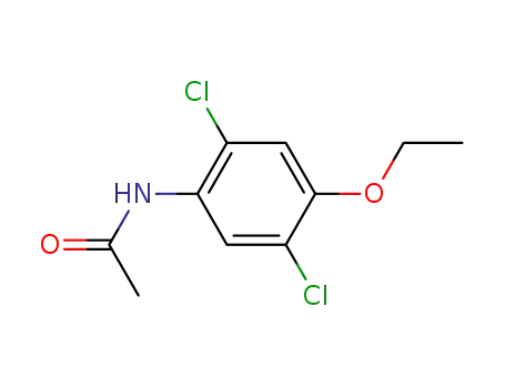 Molecular Structure of 128207-14-7 (2,5-dichloro-4-ethoxyacetanilide)