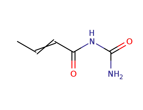 Molecular Structure of 61070-97-1 (2-Butenamide, N-(aminocarbonyl)-)