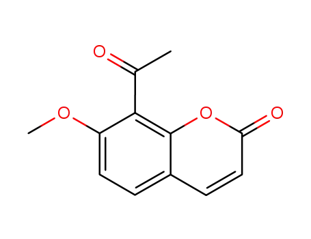 Molecular Structure of 89019-07-8 (8-ACETYL-7-METHOXYCOUMARIN)