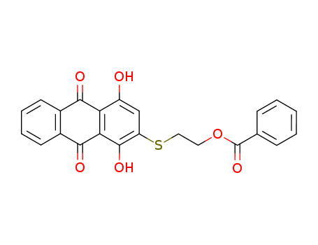 9,10-Anthracenedione,2-[[2-(benzoyloxy)ethyl]thio]-1,4-dihydroxy-