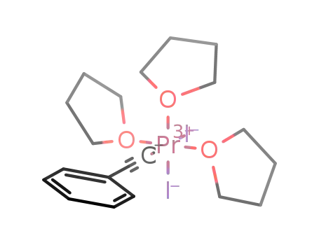 Molecular Structure of 1373445-38-5 ((THF)3-phenylethynylpraseodymium(III) iodide)