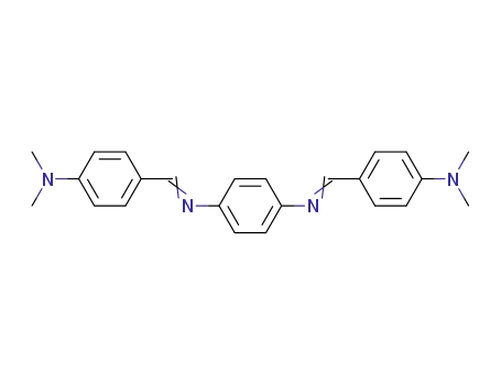 Molecular Structure of 15257-27-9 (1,4-Benzenediamine, N,N'-bis[[4-(dimethylamino)phenyl]methylene]-)