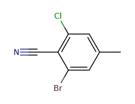 Molecular Structure of 135340-79-3 (2-bromo-6-chloro-4-methylbenzonitrile)
