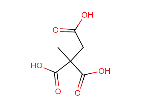 Molecular Structure of 39994-39-3 (1,2,2-Propanetricarboxylic acid)