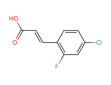 Molecular Structure of 312693-55-3 (4-CHLORO-2-FLUOROCINNAMIC ACID)