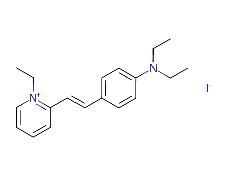 Pyridinium,2-[2-[4-(diethylamino)phenyl]ethenyl]-1-ethyl-, iodide (1:1)