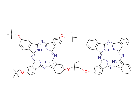 Molecular Structure of 130326-44-2 (1-(2'-(9',16',23'-tris(1,1-dimethylethyl)phthalocyaninoxy))-2-ethyl-2-methyl-3-(2-phthalocyaninoxy)propane)