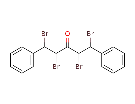 Molecular Structure of 19922-77-1 (1,2,4,5-tetrabromo-1,5-diphenylpentan-3-one)