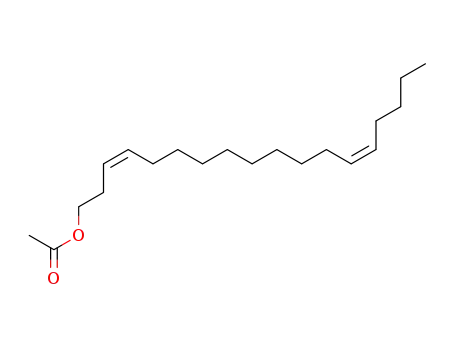 Molecular Structure of 53120-27-7 (Z,Z-3,13-OCTADECADIENYLACETATE)