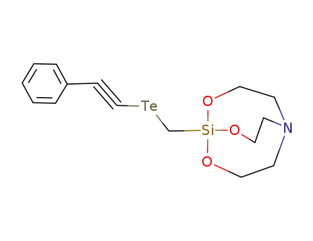 Molecular Structure of 127072-73-5 (1-(phenylethynyltelluriomethyl)silatrane)