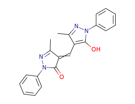 3H-Pyrazol-3-one,2,4-dihydro-4-[(5-hydroxy-3-methyl-1-phenyl-1H-pyrazol-4-yl)methylene]-5-methyl-2-phenyl-