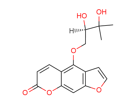 7H-Furo[3,2-g][1]benzopyran-7-one,4-[(2R)-2,3-dihydroxy-3-methylbutoxy]-(2643-85-8)