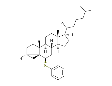 Molecular Structure of 79327-32-5 (6β-phenylsulfanyl-3α,5α-cyclocholestane)