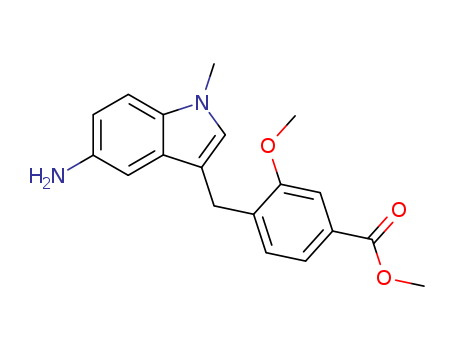 4-(5-Amino-1-methyl-1H-indol-3-ylmethyl)-3-methoxy-benzoic acid methyl ester