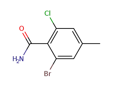 Molecular Structure of 135340-80-6 (2-bromo-6-chloro-4-methylbenzamide)