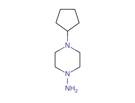 Molecular Structure of 61379-64-4 (1-Amino-4-cyclopentylpiperazine)
