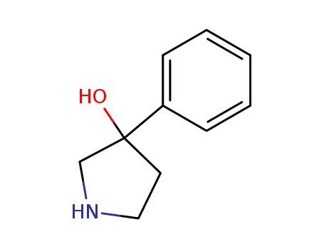 Molecular Structure of 49798-31-4 (3-phenylpyrrolidin-3-ol)
