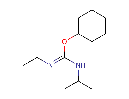 Molecular Structure of 100528-00-5 (Carbamimidic acid, N,N'-bis(1-methylethyl)-, cyclohexyl ester)