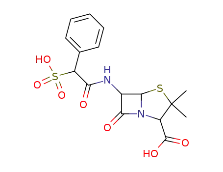 Molecular Structure of 41744-40-5 (SULBENICILLIN)