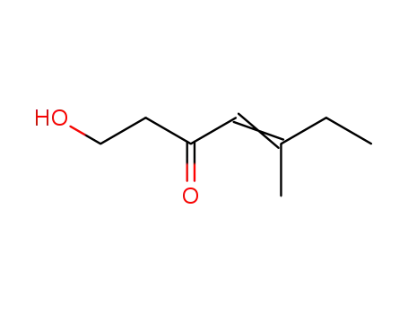 Molecular Structure of 855955-85-0 (1-hydroxy-5-methyl-hept-4-en-3-one)