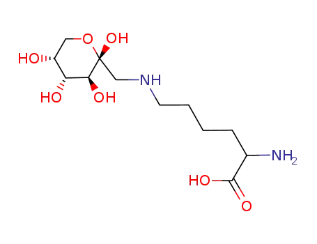 Molecular Structure of 88125-05-7 (1-DEOXY-1-2-N-(L-LYSINO)-D-FRUCTOSE)