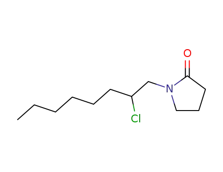 Molecular Structure of 89736-64-1 (2-Pyrrolidinone, 1-(2-chlorooctyl)-)