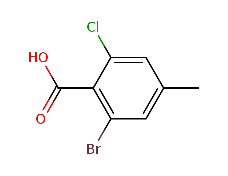 Molecular Structure of 135340-36-2 (2-chloro-6-bromo-4-methylbenzoic acid)