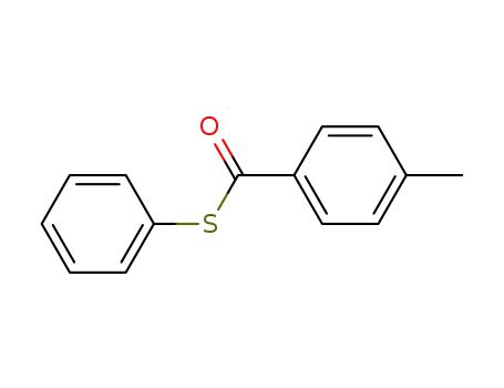 Molecular Structure of 3128-42-5 (Benzenecarbothioic acid, 4-methyl-, S-phenyl ester)