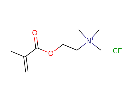 Molecular Structure of 5039-78-1 (Ethanaminium,N,N,N-trimethyl-2-[(2-methyl-1-oxo-2-propen-1-yl)oxy]-, chloride (1:1))