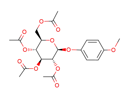 Molecular Structure of 14581-81-8 (4-METHOXYPHENYL 2,3,4,6-TETRA-O-ACETYL-BETA-D-GLUCOPYANOSIDE)