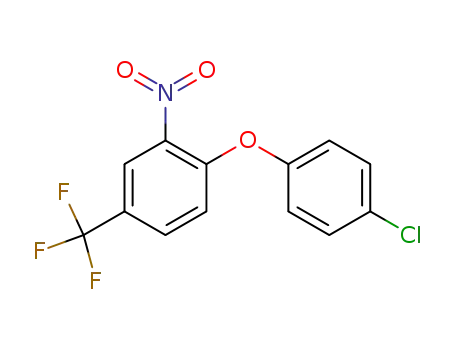 Molecular Structure of 322-75-8 (1-(4-chlorophenoxy)-2-nitro-4-(trifluoromethyl)benzene)