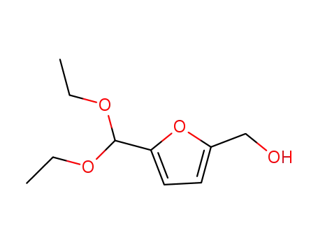 Molecular Structure of 195962-50-6 (5-(hydroxymethyl)-furfural diethyl acetal)