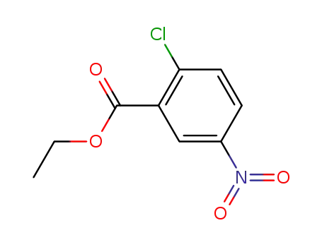 Molecular Structure of 16588-17-3 (Ethyl 2-chloro-5-nitrobenzoate)