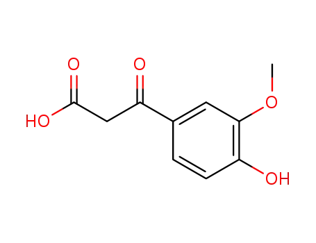 Molecular Structure of 84272-48-0 (4-hydroxy-3-methoxybenzoylacetic acid)